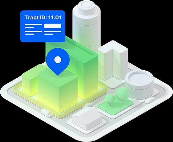 Census Block and Tract icon
