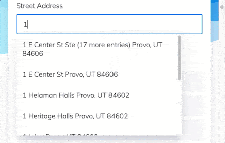 address with an apartment