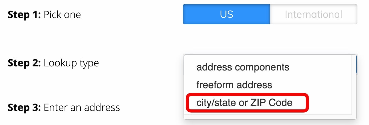County FIPS Codes Lookup Tutorial - Select city/state or ZIP Code