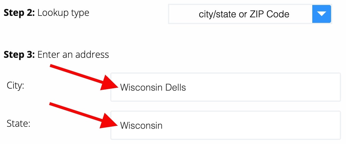 County FIPS Codes Lookup Tutorial - Enter City and State