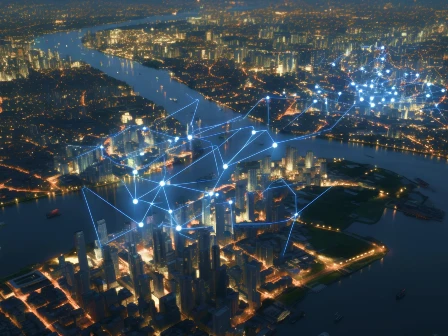 Data points being tied together digitally