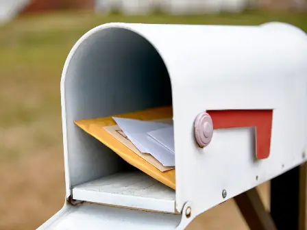 Mail in a mailbox