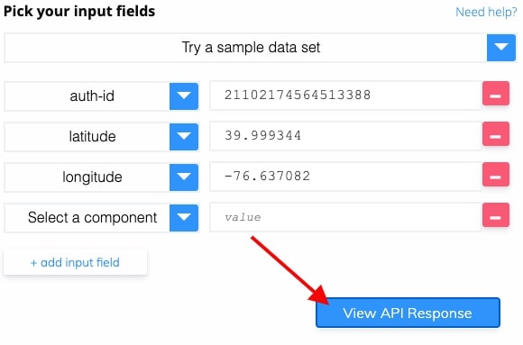 Step 4: click View API Response button