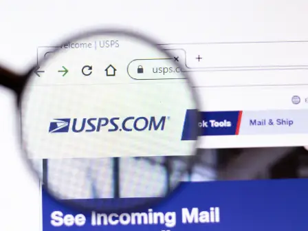 USPS address verification webpage