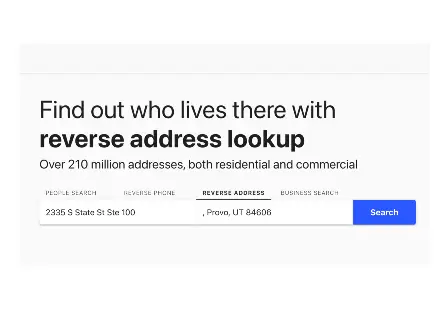 Whitepages reverse address lookup tool