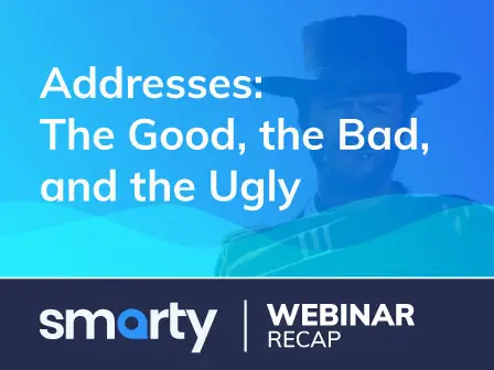 Check out this fun 30-min webinar as a panel of address experts joke & laugh about some funny, weird, Christmas, scary, crazy street names & addresses.
