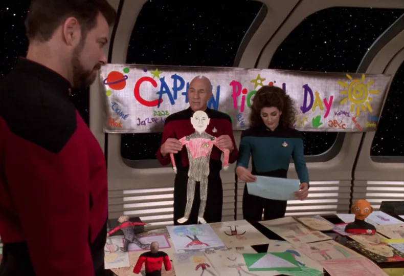 Captain Picard on his special day