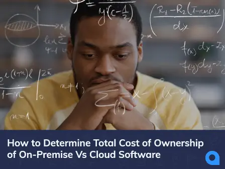 The total cost of ownership of an on-premise system includes the upfront equipment costs, plus future maintenance and operating costs. Is cloud cheaper?
