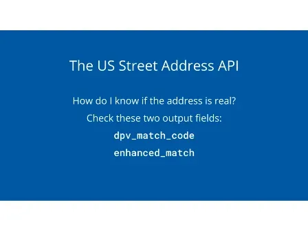 US Street API slide 1