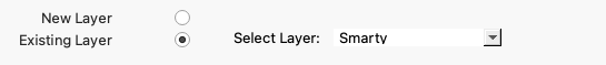 new layer with smarty selected
