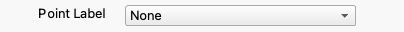 point label drop down selected to \'none\'
