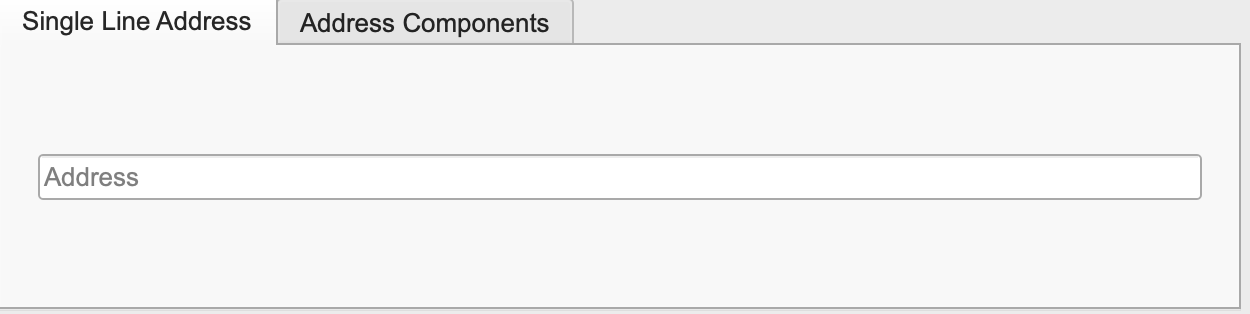 single address input line