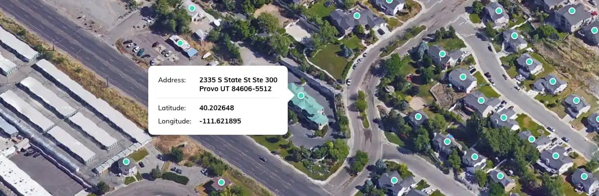 US Rooftop Geocoding reveals the longitude and latitude of an address